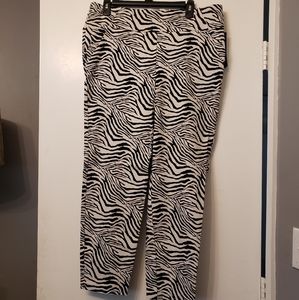 Zebra Printed Pants